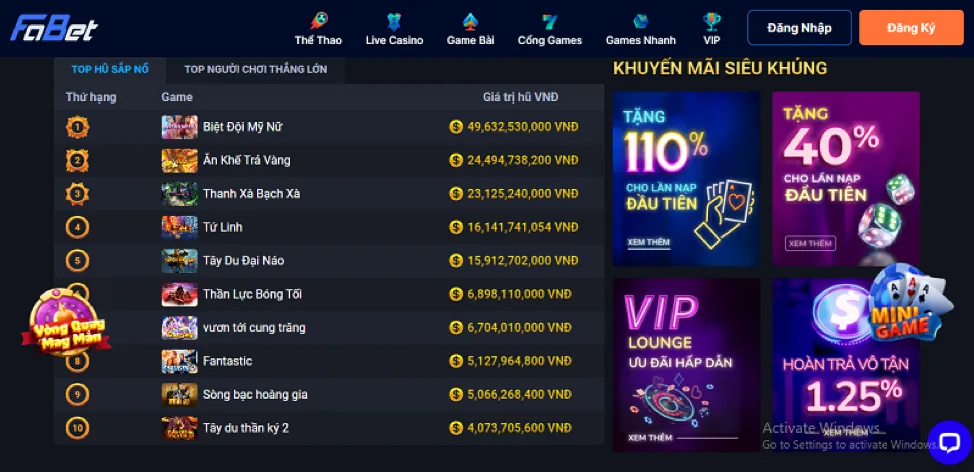 Hoàn trả cược c54 bet